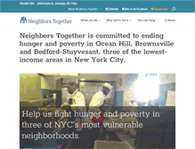 Tablet Screenshot of neighborstogether.org